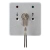 smb-s0272rsp_front_kulcsos.jpg Felületre szerelhető háromállású kulcsos kapcsoló(IP55) 2xNO-COM kimenettel, LED visszajelzéssel