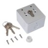 smb-s0272rsp_set.jpg Felületre szerelhető háromállású kulcsos kapcsoló(IP55) 2xNO-COM kimenettel, LED visszajelzéssel