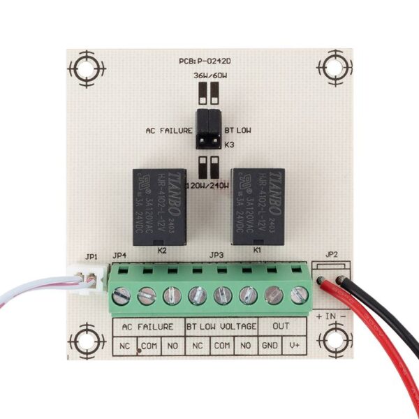 Akkumulátor monitorozó riasztó panel SPHD1203-01B tápegységhez
