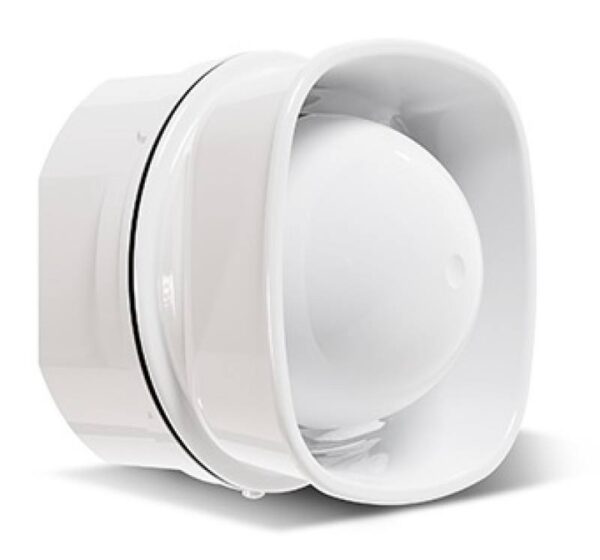 Satel SPP-400-W – Címezhető beltéri hangjelző alacsony aljzattal (hátsó kábelbevezetés)