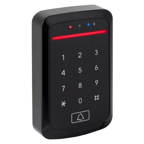 st-12bam_isoright_led_rd.jpg Bluetooth MIFARE RFID kódzár – vízálló kültéri beléptető, mobiltelefonos müködtetéssel és liftvezérléssel