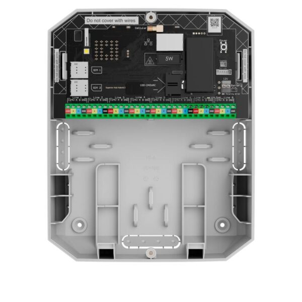Ajax HUB-2-HYBRID-WHITE – Hub 2 Hybrid vezeték nélküli riasztóközpont