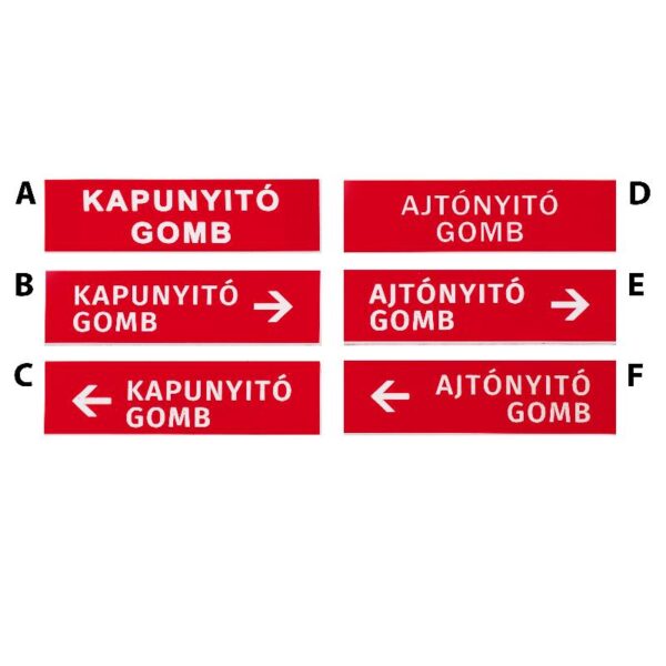 t_bla-1_1_9.jpg Kis méretű műanyag tábla nyomógomb jelöléshez - D