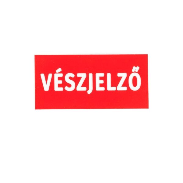 Vészjelző gombhoz tábla - kicsi