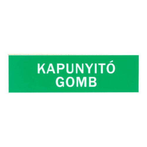 tabla-1a-gn_front.jpg Kis méretű műanyag tábla nyomógomb jelöléshez - A - zöld