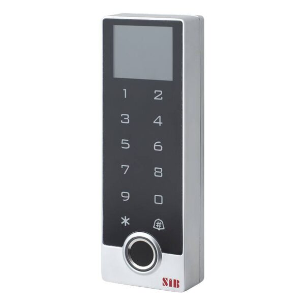 tf2lcd-em-w-ty_isoleft.jpg Önálló működésű, vízálló LCD kijelzős biometrikus kódzár - WiFi - IP68 - TF2LCD-EM-W-Ty