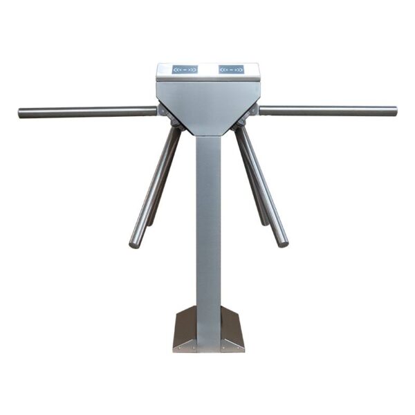 ts-ts1200-pro_side.jpg Egylábú félautomata ejtőkaros forgóvilla - Két áthaladási út - INOX - ZKTeco - PRO