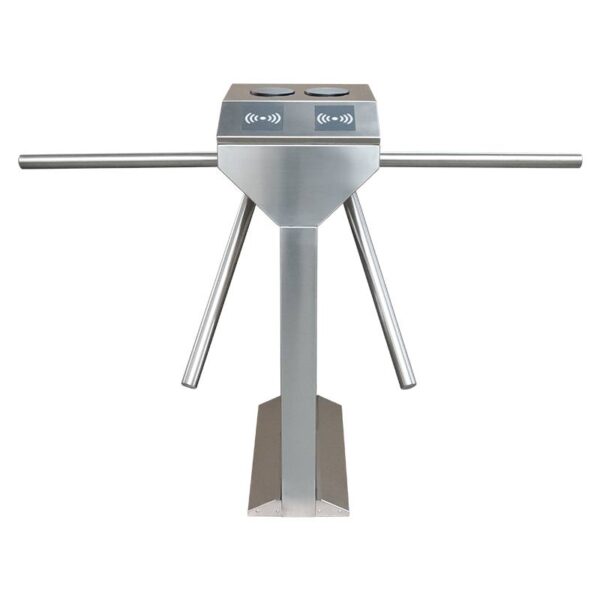ts-ts1200-pro_side2.jpg Egylábú félautomata ejtőkaros forgóvilla - Két áthaladási út - INOX - ZKTeco - PRO