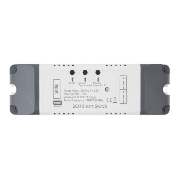 2 csatornás RF+WiFi és Bluetooth relémodul(TUYA kompatibilis)