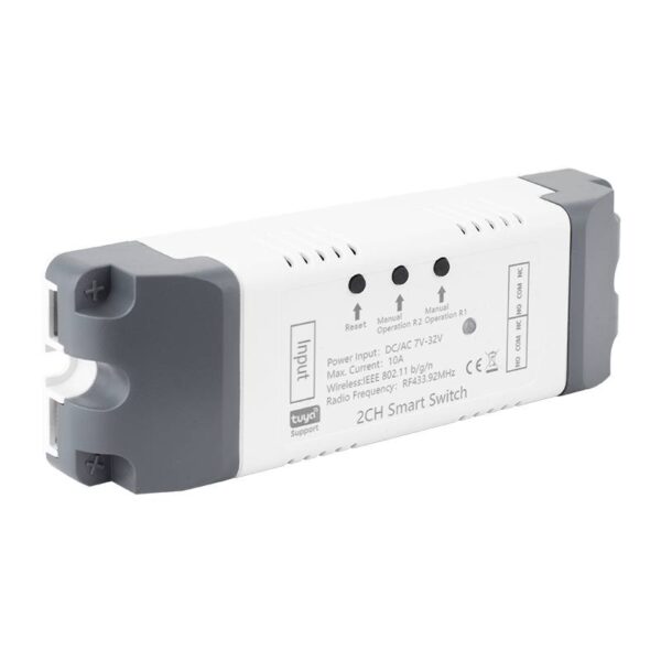 2 csatornás RF+WiFi és Bluetooth relémodul(TUYA kompatibilis)