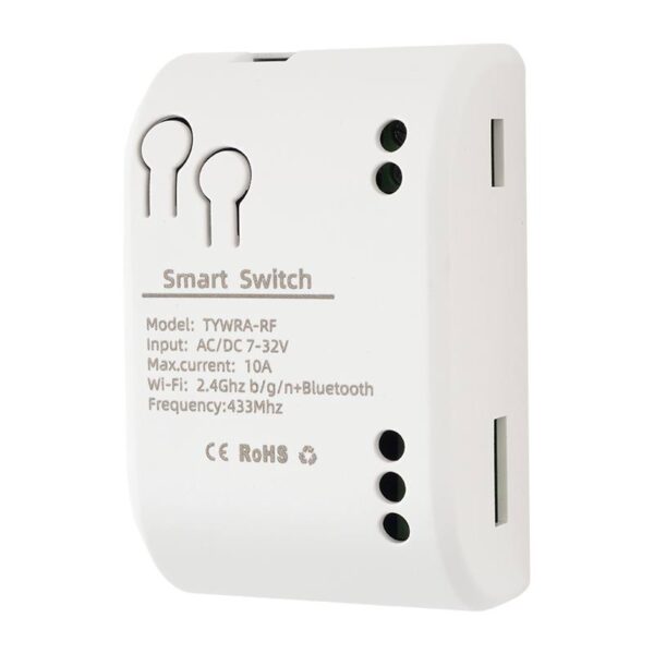tywra-rf_isoleft.jpg 1 csatornás RF+WiFi és Bluetooth relé modul (TUYA kompatibilis)