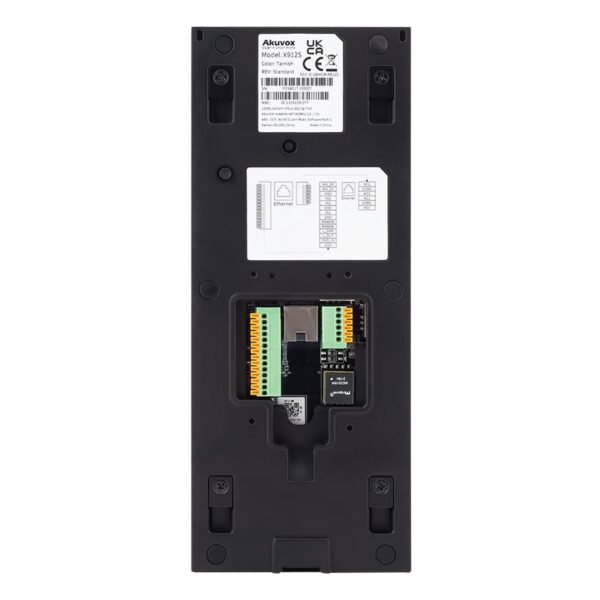 Akuvox társasházi IP kaputelefon kültéri egység , 4'' kijelző, érintőgombok, tasztatúra, szürke