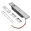 yb-100n_led_-5p_set.png Süllyesztve szerelhető csapzár - Fail-safe - nyitójellel nyitható - 12V DC - ajtó állapot visszajelzéssel - időzítéssel - LED
