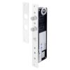 OUTLET: Motoros csapzár dupla reteszeléssel két szárnyú nyíló ajtóhoz - Fail-secure - áramszünet esetén zárt - kényszerkulcsal nyitható - 12-28V DC - ajtó és zár állapot visszajelzéssel - időzítéssel - LED