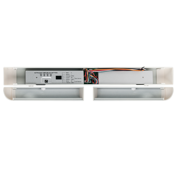 yb-500hd_led__3_800x800.png Dupla elektromos csapzár - felületre - áramszünet esetén nyitott - 12V DC - visszajelzéssel - időzítéssel - LED