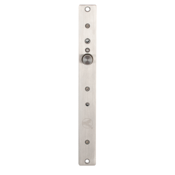 yb-600b_led__2.png Süllyesztve szerelhető csapzár - Fail-secure - áramszünet esetén zárt - 12V DC - kulccsal nyitható - visszajelzéssel - időzítéssel - LED