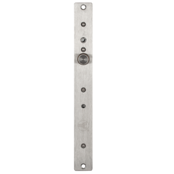yb-630b_2.png Süllyesztve szerelhető csapzár - Fail-secure - áramszünet esetén zárt - 12V DC - kulccsal nyitható - visszajelzéssel - időzítéssel - LED