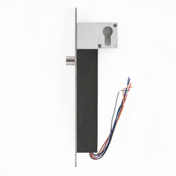 yb-630b_5.png Süllyesztve szerelhető csapzár - Fail-secure - áramszünet esetén zárt - 12V DC - kulccsal nyitható - visszajelzéssel - időzítéssel - LED