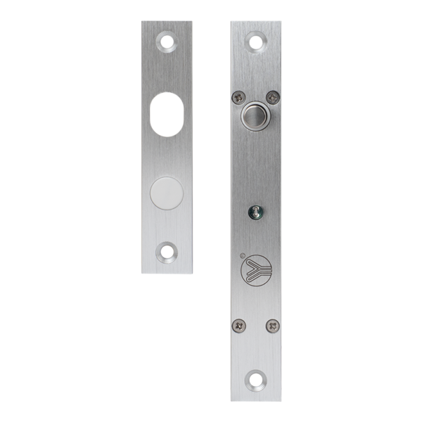 Mini süllyesztve szerelhető csapzár - Fail-secure - áramszünet esetén zárt - 12V DC - visszajelzéssel - időzítéssel - LED