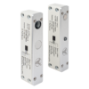 Mini felületre szerelhető csapzár - Fail-safe - áramszünet esetén nyitott - 12V DC - visszajelzéssel - időzítéssel - LED