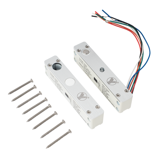Mini felületre szerelhető csapzár - Fail-safe - áramszünet esetén nyitott - 12V DC - visszajelzéssel - időzítéssel - LED