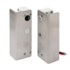 Mini üveglapra szerelhető csapzár - Fail-safe - áramszünet esetén nyitott - 12V DC - visszajelzéssel - időzítéssel - LED