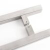Négyzet alapú 1200 mm hosszú INOX fogantyú pár 90°-os lábakkal - 30x30 profilmérettel