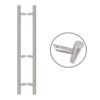 Henger alakú 1800 mm hosszú INOX fogantyú 45°-os lábakkal - 32 mm csőátmérővel