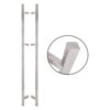 Négyzet alapú 1800 mm hosszú INOX fogantyú pár 45°-os lábakkal - 30x30 profilmérettel