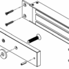 Süllyesztve szerelhető síkmágnes - 280kg