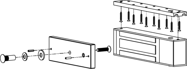 ym-500nled_robb.png Felületre szerelhető síkmágnes visszajelzéssel - LED - 500kg