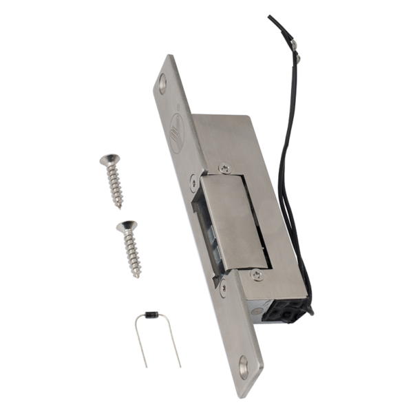ys-131nc-ip_set.png Rövid, rozsdamentes előlapos elektromos zár - feszültségre nyit - fail-secure (munkaáramú) - IP65