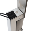 Hosszú, rozsdamentes előlapos elektromos zár - feszültségre zár - fail-safe (szünetáramú) - IP65