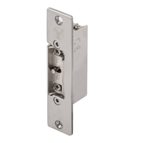 ys-134no_s_-1.jpg Rövid, rozsdamentes előlapos elektromos zár, feszültségre nyitó - fail-secure (munkaáramú)