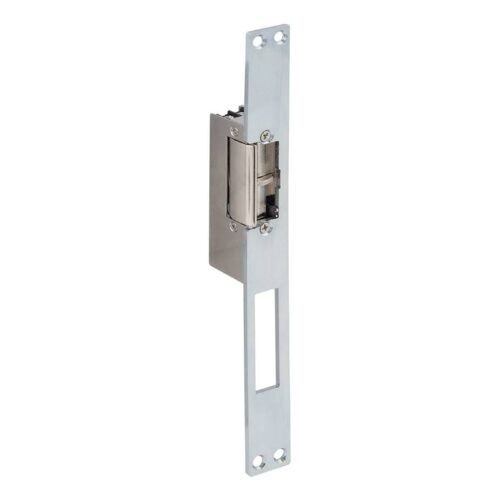 ys-150no_l__isoright.jpg Elektromos zár - zárnyelvérzékelővel - feszültségre nyit - fail-secure (munkaáramú) - hosszú pajzzsal