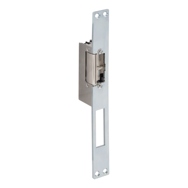 ys-150no_l__isoright.png Elektromos zár - zárnyelvérzékelővel - feszültségre nyit - fail-secure (munkaáramú) - hosszú pajzzsal