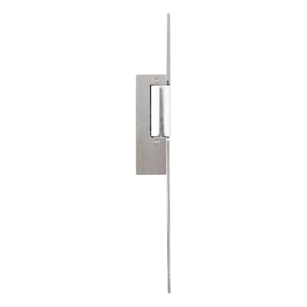 ys-150no_l__side.png Elektromos zár - zárnyelvérzékelővel - feszültségre nyit - fail-secure (munkaáramú) - hosszú pajzzsal
