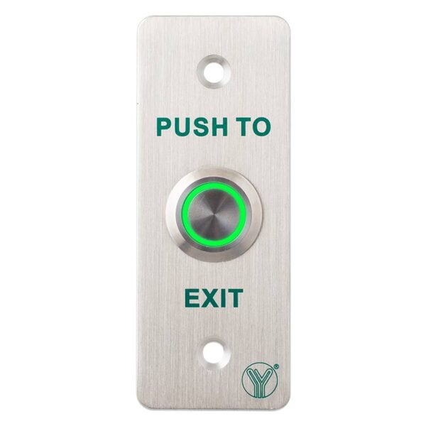 ywp-880a_led__front_led.jpg Süllyesztve szerelhető fém LED gyűrűs nyomógomb(IP67), 90x35 mm-es szálcsiszolt előlappal