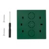 zzz-cpk-862g-2_back.jpg OUTLET: Visszaállítható kézi jelzésadó műanyag lappal zöld színben 2x NO/NC/COM