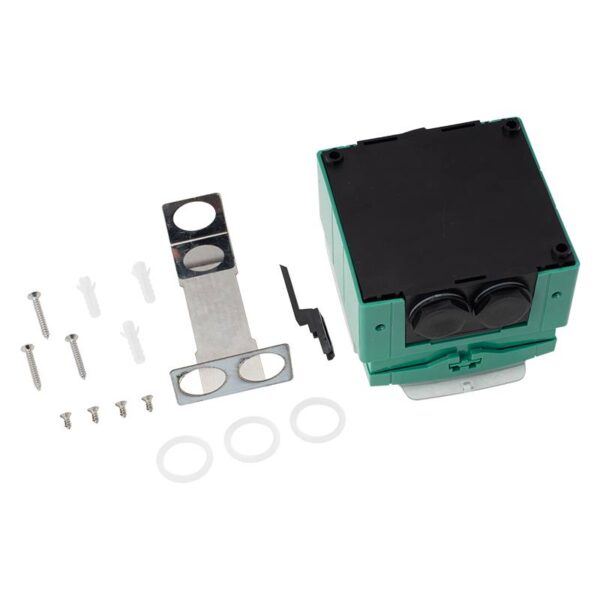 zzz-cpk-865g-wp_set.jpg Visszaállítható kézi jelzésadó IP65 védelemmel, 2x NO/NC/COM kimenettel zöld színben
