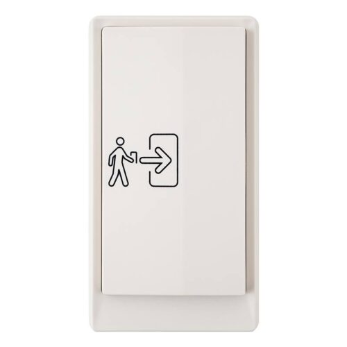 zzz-smb-s002w_front_6.jpg OUTLET: Nagyméretű könyök nyomógomb NO/NC kimenettel, piktogrammal és IP67 védelemmel, fehér