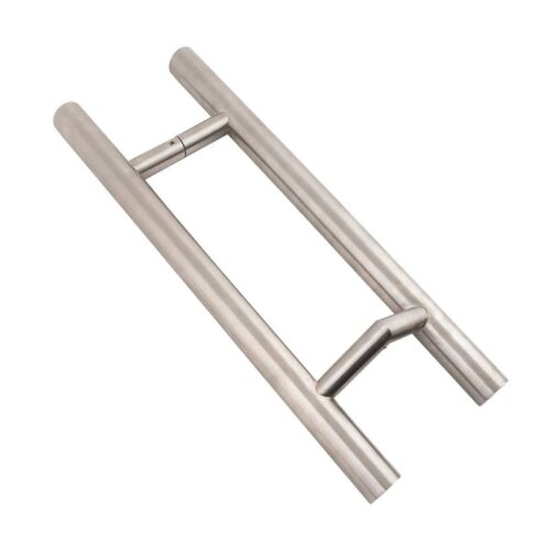 OUTLET: Henger alakú 500 mm hosszú INOX fogantyú pár, "V" és "H" alakú lábakkal, 32mm csőátmérővel