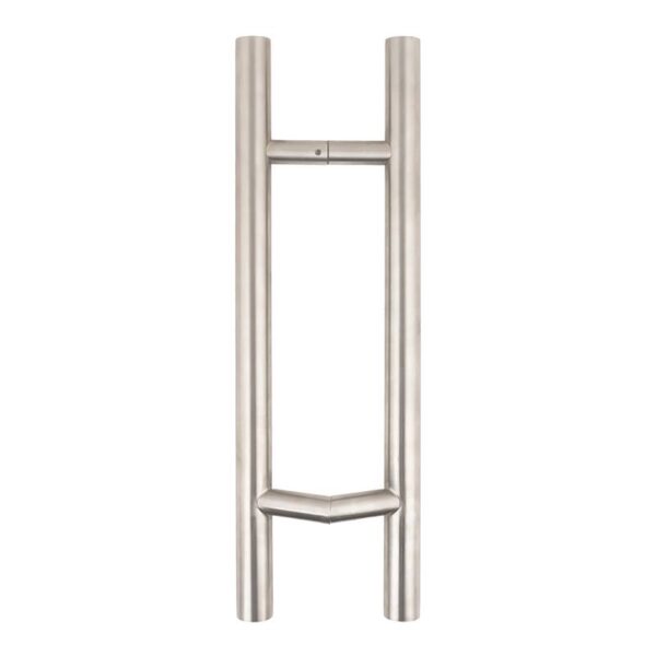 zzz-yh-500v-32_front.jpg OUTLET: Henger alakú 500 mm hosszú INOX fogantyú pár, "V" és "H" alakú lábakkal, 32mm csőátmérővel